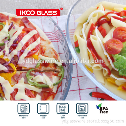 Reusable microwave safe heat resistant pyrex glass baking pans